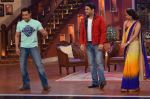 Salman Khan, sumona chakravarti, Kapil Sharma  on the sets of Comedy Nights with Kapil in Filmcity, Mumbai on 9th Jan 2014